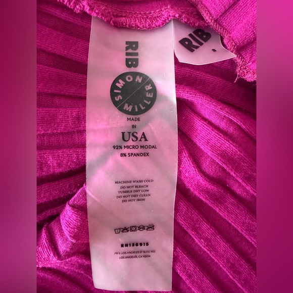 Simon Miller Fuchsia Ribbed Top - Picture 6 of 8